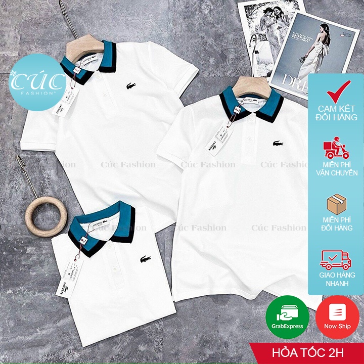 Áo phông polo nữ Cúc Fashion ngắn tay vải thun cotton thời trang công sở cổ đẹp đen trắng đi học cá sấu 2 màu AP126