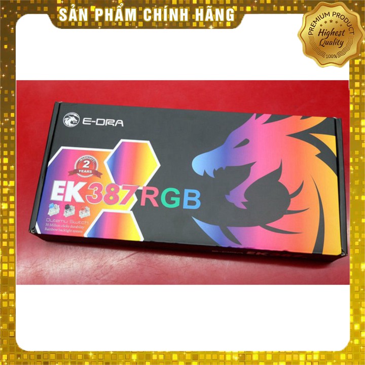 Bàn phím cơ TKL E-DRA EK387 - Led RGB - 87 Cap - Bàn phím cơ hot nhất năm 2020 -Bảo hành chính hãng 24 tháng | BigBuy360 - bigbuy360.vn