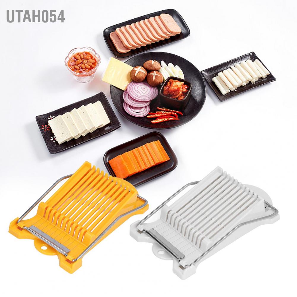 Utah054 Kitchen Luncheon Meat Ham Cutter Boiled Egg Stainless Steel Wire Cutting Tool for Banana Sausage
