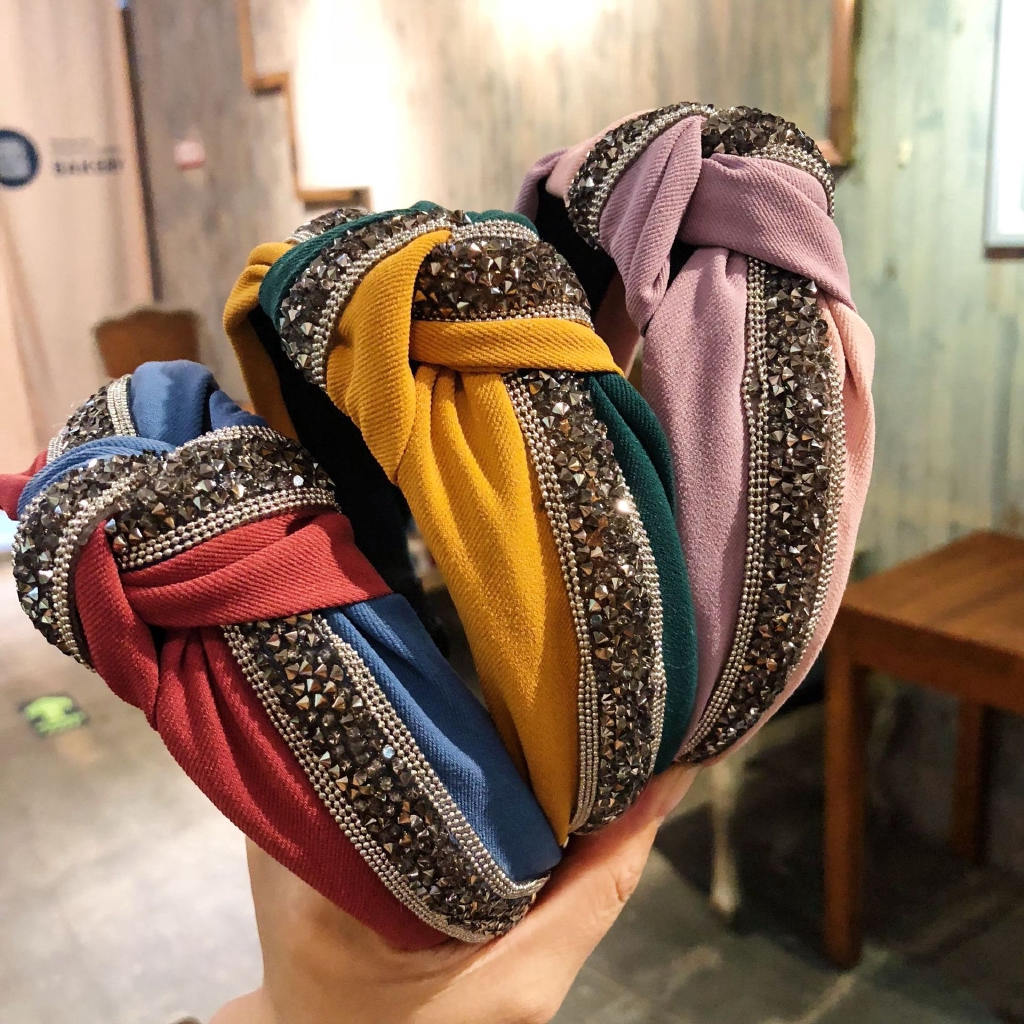 Cài tóc đính đá thời trang Hàn Quốc