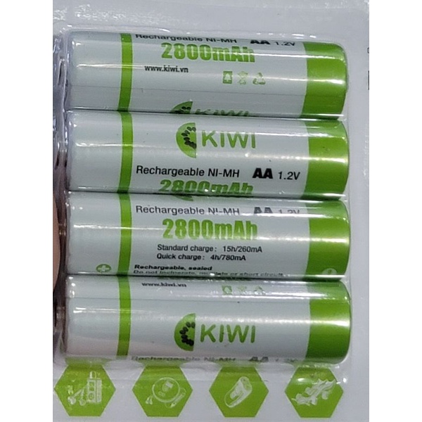 Pin sạc kiwi 3300 2800 chính hãng kiwi