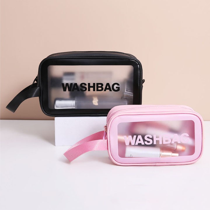 Túi đựng mỹ phẩm, đồ trang điểm đi du lịch washbag trong suốt, chống thấm nước HL8