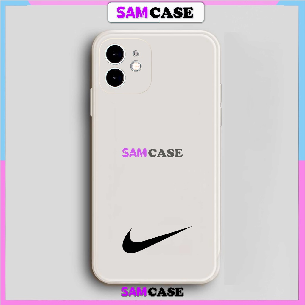 Ốp lưng iPhone Nike cạnh viền vuông silicon dẻo bảo vệ camera cho iphone 6/6s/7/8/X/XS/XR/11/12/13/14 Pro Plus Max cute