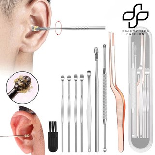 Set 9 Dụng Cụ Lấy Ráy Tai Bằng Inox Chuyên Nghiệp
