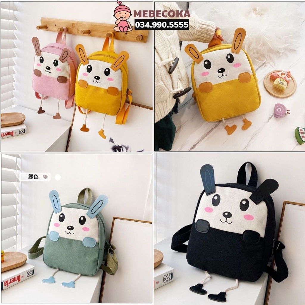 Balo cho bé ,Ba lô mẫu giáo nhà trẻ lớp lá lớp mầm họa tiết VOI CUTE siêu dễ thương cho bé từ 1 tuổi