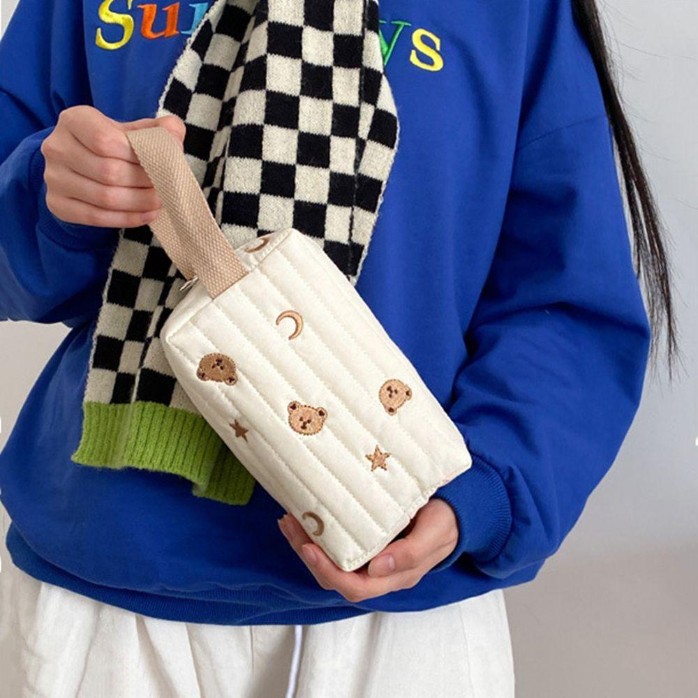 OCEANMAP Túi Đựng Mỹ Phẩm Son Môi / Đồ Trang Điểm Làm Đẹp Thời Trang Nhỏ Gọn Có Dây Đeo Cổ Tay Cho Nữ Sinh / Đi Du Lịch