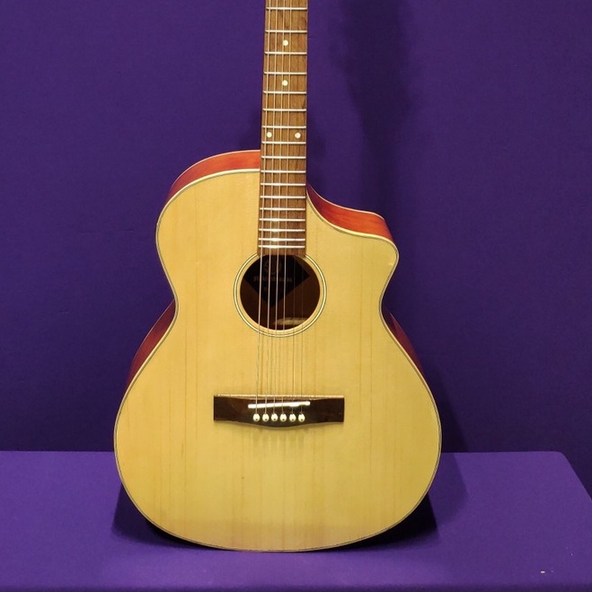 Đàn guitar acoustic SVA1 mặt gỗ thông - đàn chuyên tập chơi - Size thông dụng