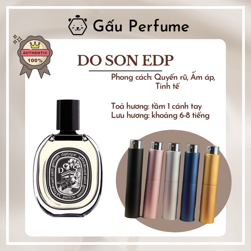 Mẫu thử nước hoa chính hãng Diyque Do Son 10ML