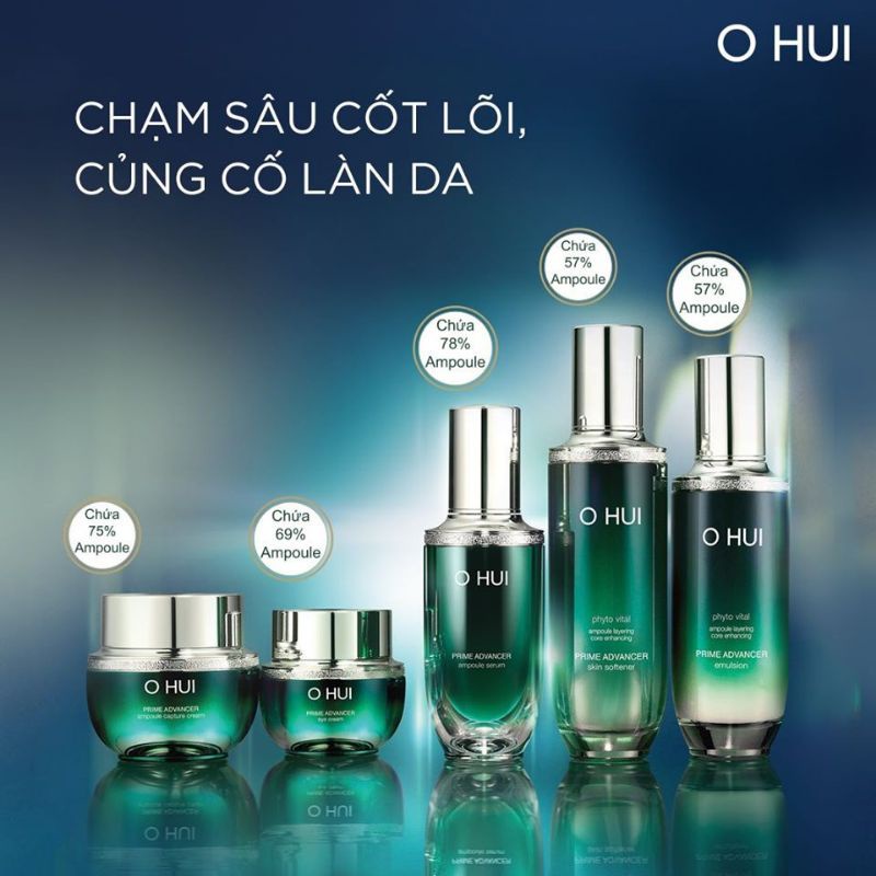 Kem trắng da chống lão hóa Ohui phyto vital Prime Advancer ampoule capture cream 7ml