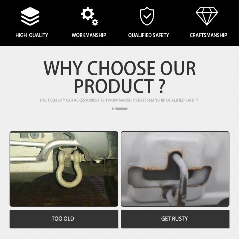 Móc Kéo Xe Hơi Nhiều Màu Mạ Chrome Màu Xanh Dương Chống Thấm Nước Thông Dụng Ô tô cản phía sau phía trước khăn trùm đầu chống thấm nước Bảo vệ chống thấm nước Bảo vệ xe đua Công cụ sửa chữa ô tô Trang trí phụ kiện ngoại thất