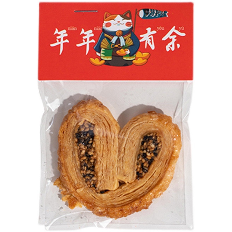 set 10 bộ túi kiếng và kẹp giấy thần tài, pé may mắn, mèo phát tài