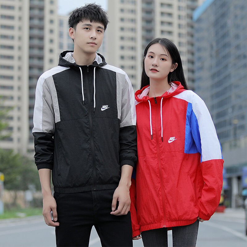 Áo Khoác Gió Nike Thiết Kế Năng Động Hợp Thời Trang Cho Nam Và Nữ