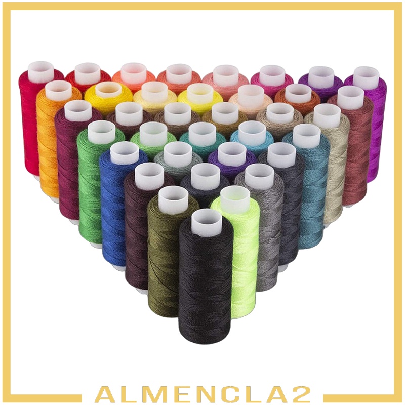 [ALMENCLA2] 200Yards Overlock Polyester Thread Sewing 39color for Hand Sewing Embroidery