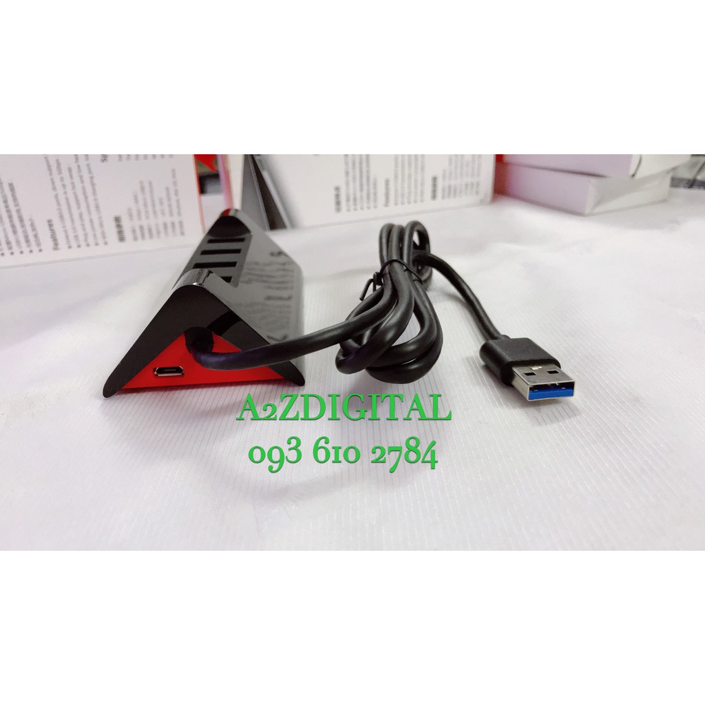 HUB CHIA 4 CỔNG USB-A TỐC ĐỘ 3.0 SSK SHU835 DÂY DÀI 1M - Bảo hành 12 tháng