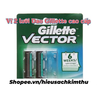 Vĩ 2 lưỡi dao cạo Râu gillette chính hãng