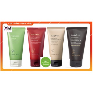 (Auth) Innisfree - Sữa Rửa Mặt Innisfree Green Tea - Super Vocalnic - Jeju Volcanic - Pomegranate -Bija Trouble - Olive