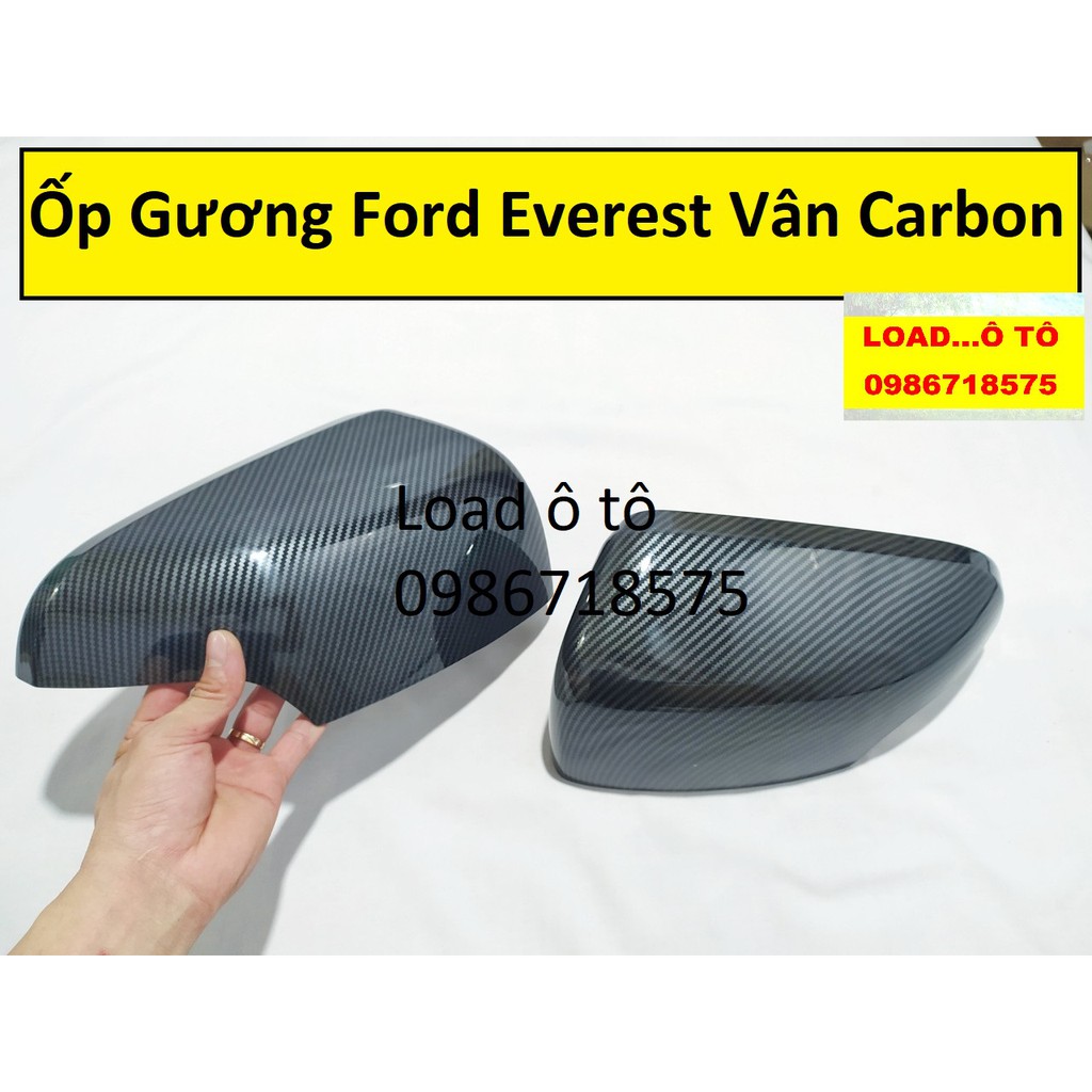 Ốp Gương Ford Everest 2022-2018 Vân Carbon Cao Cấp