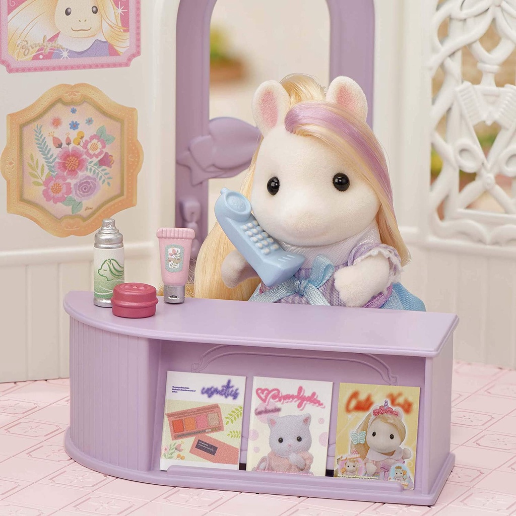 MỚI Sylvanian Families Tiệm Làm Tóc Thời Trang Stylish Hair Salon