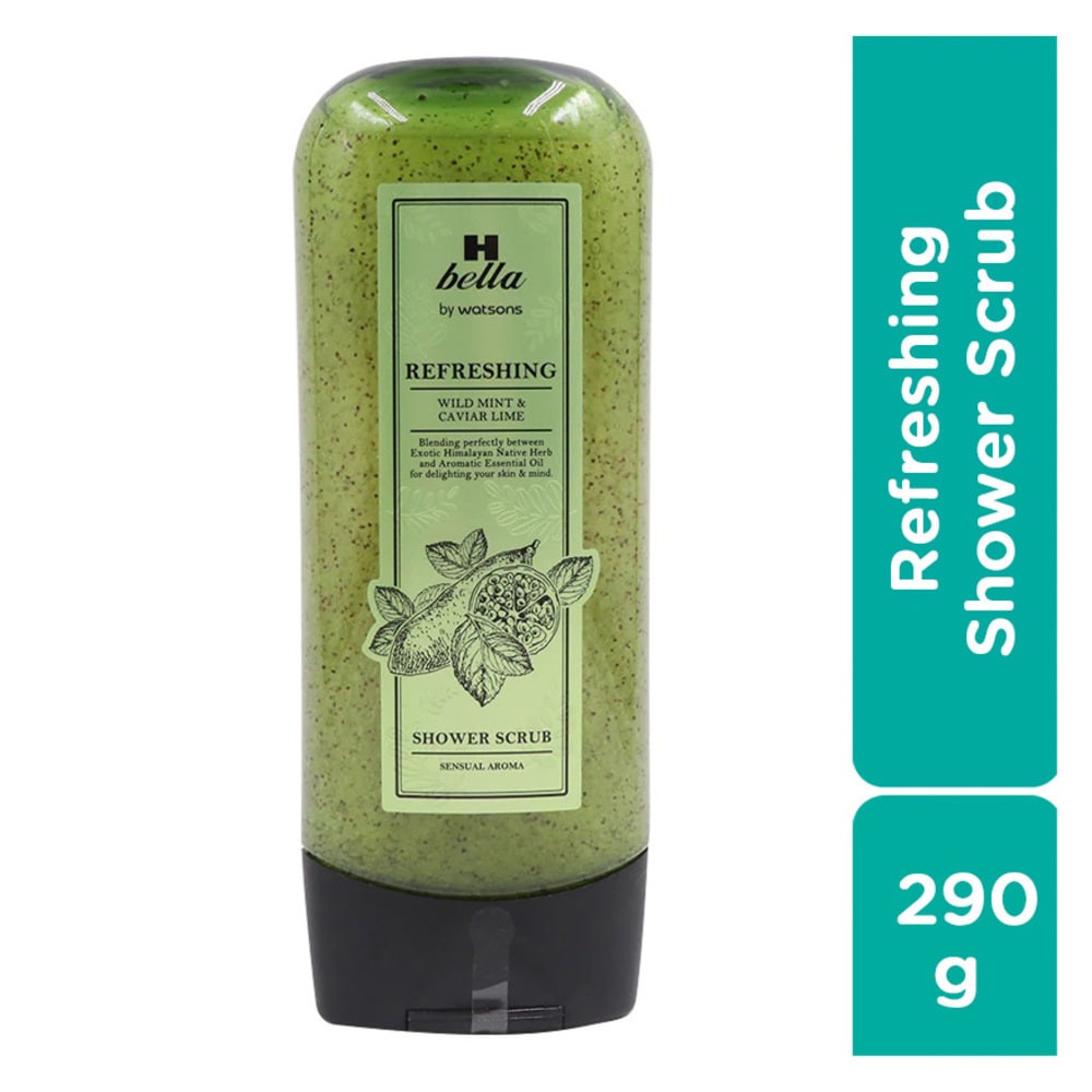 Sữa Tắm Tẩy Tế Bào H Bella By Watsons Refreshing Từ Bạc Hà Á &amp; Chanh Trứng Cá 290g