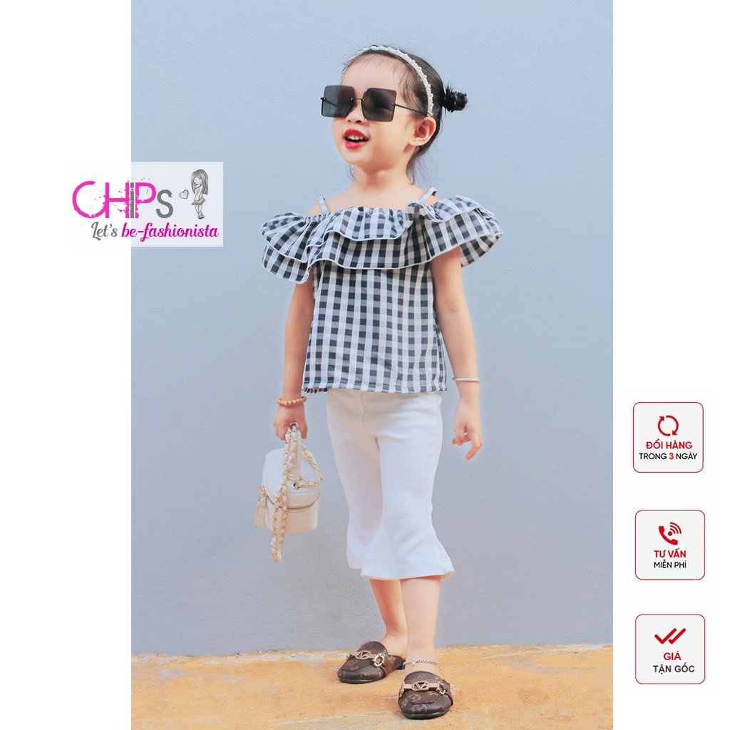 Áo Trễ Vai Bèo Tầng Tiểu Thư Cho Bé Gái Sang Chảnh Biến Hóa Nhiều Phong Cách