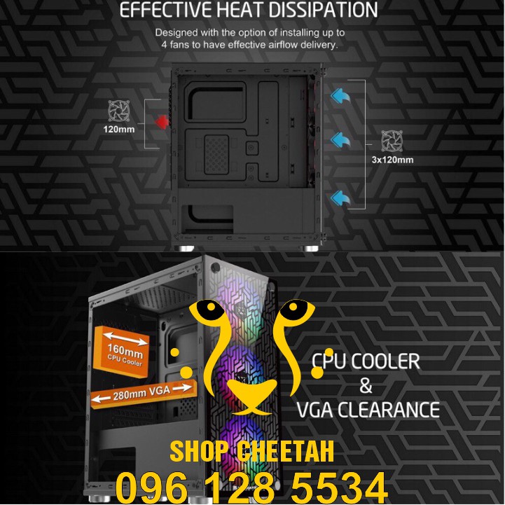 Vỏ case XIGMATEK NYX ( Micro-ATX ) – Hàng Chính Hãng – Bảo hành 1 năm – Dùng cho Game thủ