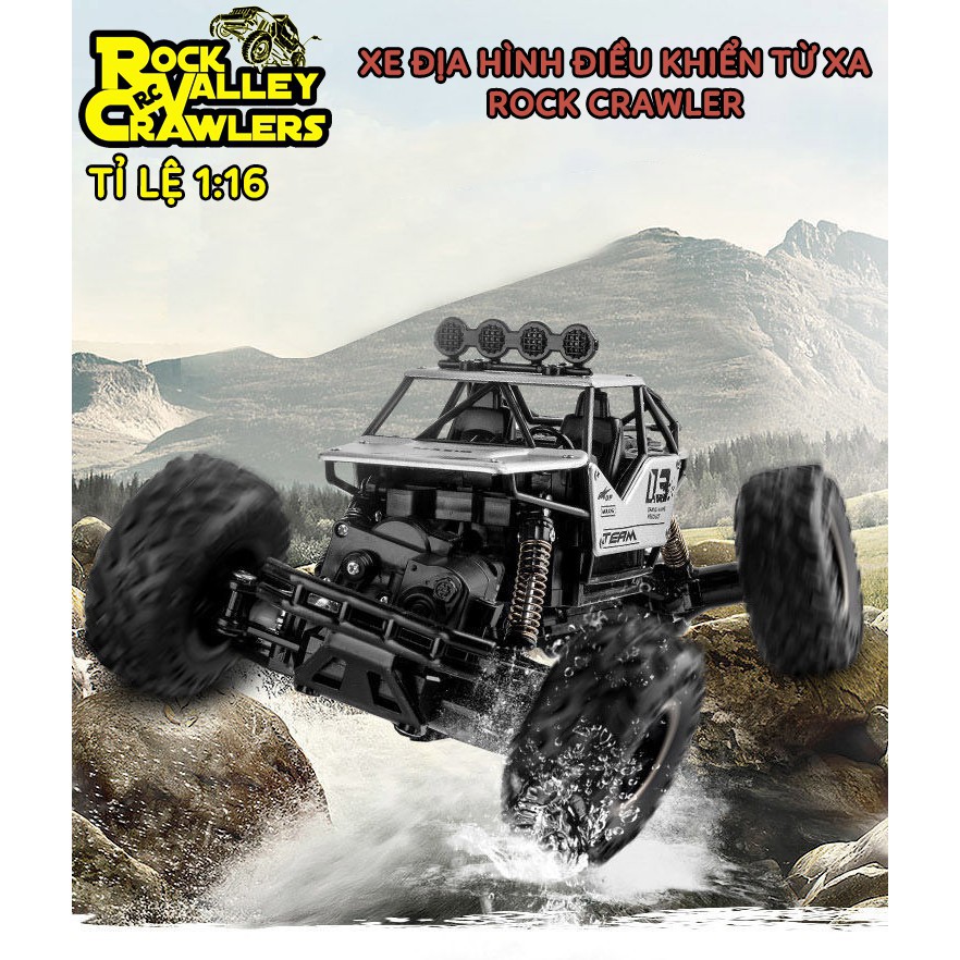 Xe Điều Khiển Từ Xa Rock Crawler 2 Cầu, Độ Bên Cao, Chống Va Đạp, Không Rò Rỉ.