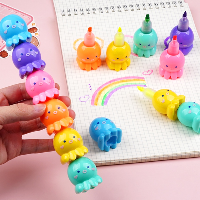 1 Bút Đánh Dấu Ghi Chú Hình Móng Vuốt Mèo Hoạt Hình Sáng Tạo Dễ Thương Dành Cho Học Sinh
