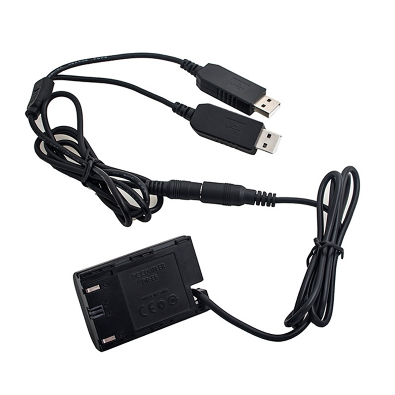 Dây Cáp USB Kép DR-E6 Ổn Định Pin Tiên Tiến LP-E6 Cho 5D2