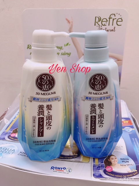 [ Mẫu Mới Nhất ] Dầu Gội Sạch Sâu Và Thanh Mát - 50 Megumi Fresh And Clean Shampoo 400ml Nhật Bản