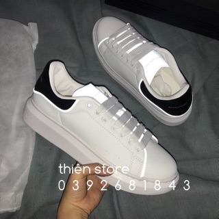 (Có video) Giày thể thao MC QUEEN phản quang gót đen