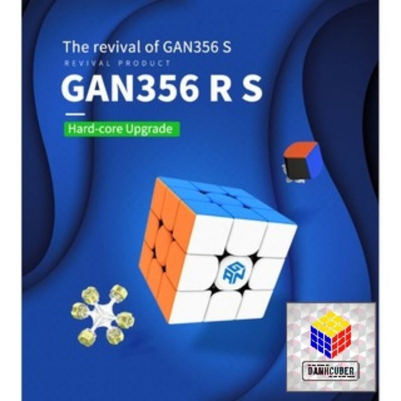 Rubik 3x3 Gan 356 Rs Thường / Mod Nam Châm N50 Stickerless - GAN RS Có Nam Châm