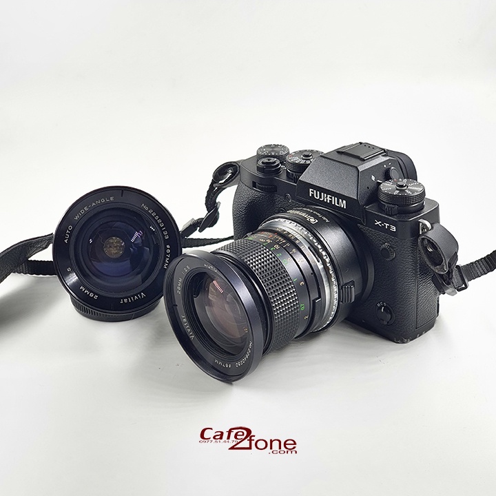 Lens MF Vivitar 28mm F/2.5 ngàm OM (Ống kính máy ảnh film) - Cafe2fone