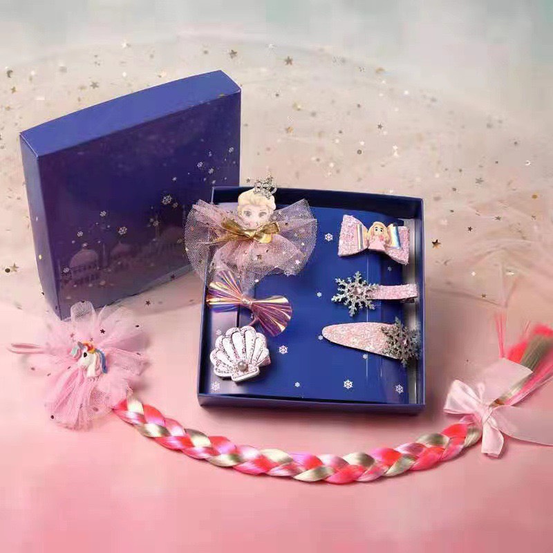 Dây Buộc Tóc Phụ Kiện Hóa Trang Công Chúa Elsa Cho Bé Gái