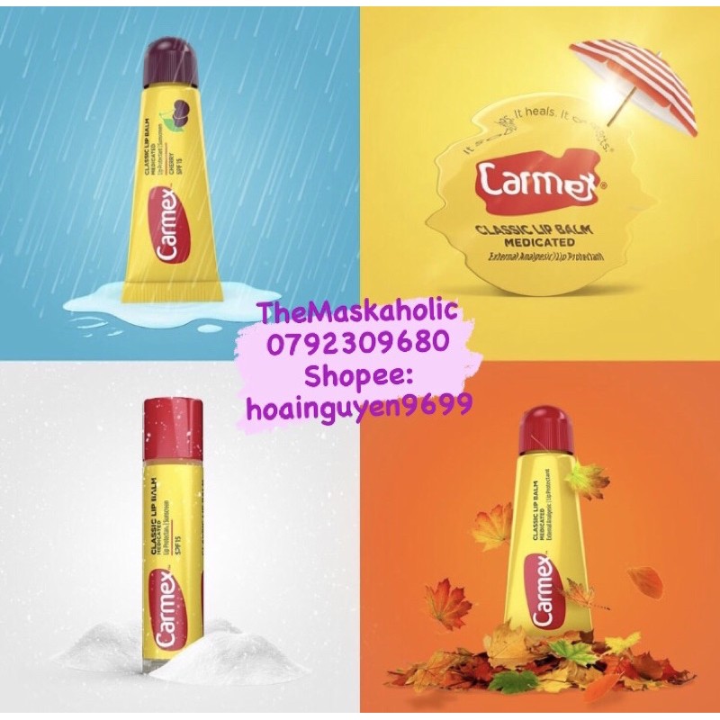 (Sẵn Bill US) Son dưỡng hồng môi, giảm thâm Carmex