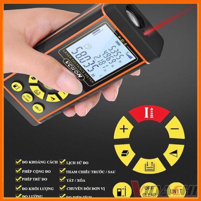 Máy Đo Khoảng Cách Vechon - Máy Đo Khoảng Cách Vechon - 120m Đo Chiều Dài Chuyên Dụng Sử Dụng Công Nghệ Laser
