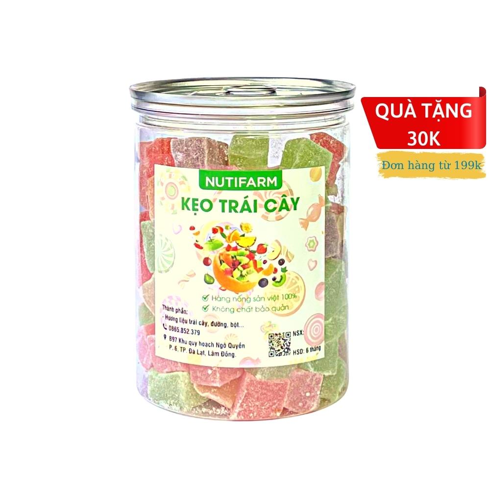 Kẹo dẻo trái cây 400gr NutiFarm đồ ăn vặt đà lạt vừa ngon vừa rẻ