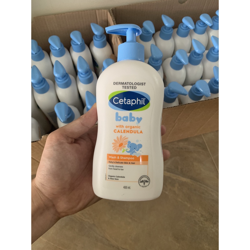 Sữa tắm gội chống rôm sảy cho bé Cetaphil Baby Wash and Shampoo 2in1