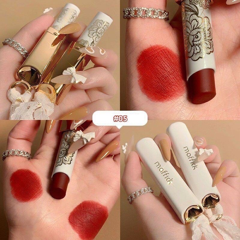 Son Kem Lì MAFFICK Velvet Tint Vỏ Trắng Vải Ren Mềm Mịn Lâu Trôi Siêu Phẩm 2021