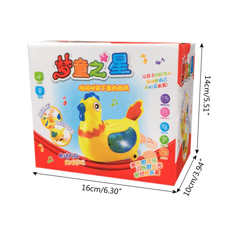 Đồ Chơi Gà Đẻ Trứng Âm Nhạc Vui Nhộn Cho Bé