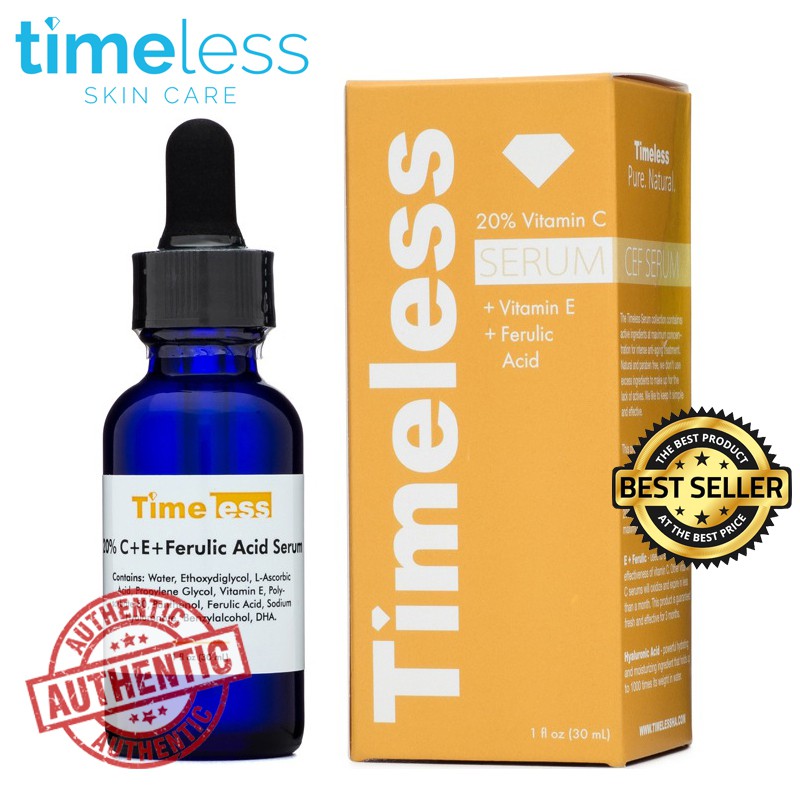 Tinh chất Timeless 20% Vitamin C + E Ferulic Acid Serum 30ml