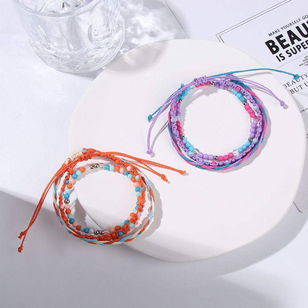 RAINBOW Set 3 Vòng Tay Hạt Handmade Xinh Xắn Dành Cho Nữ