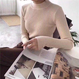 Áo len cổ 3 phân tăm nữ
