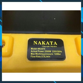 Máy rửa xe nakata 2500W tặng bình xà phòng