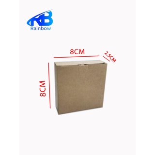 Hộp giấy đựng quà 8x8x2.5cm kraft .