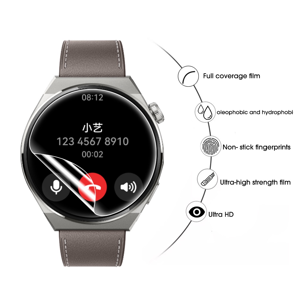 Miếng Dán TPU Hydrogel Mềm Trong Suốt 9D Bảo Vệ Màn Hình Cho Đồng Hồ Thông Minh Huawei Watch GT 3 Pro