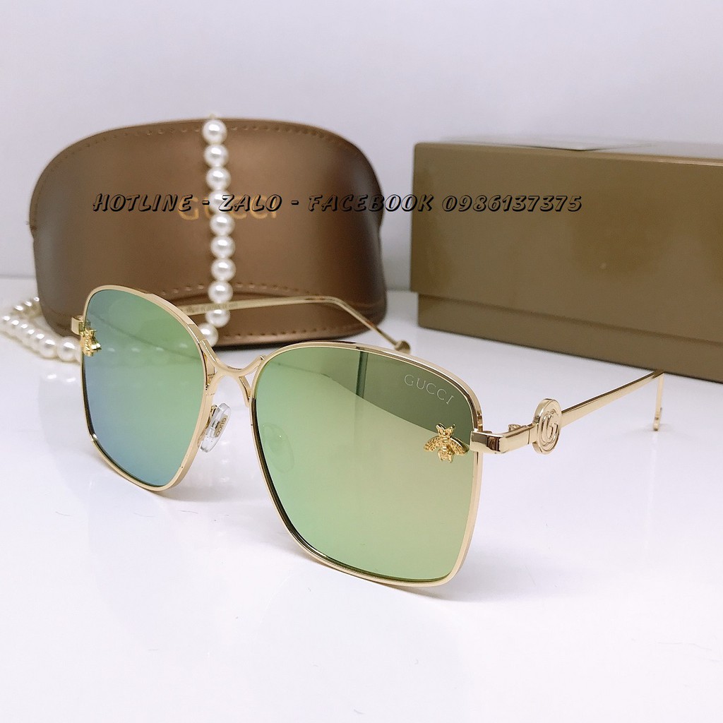 Mắt Kính Tráng Gương Tròng Vuông Cao Cấp Nữ (Full Box) | BigBuy360 - bigbuy360.vn