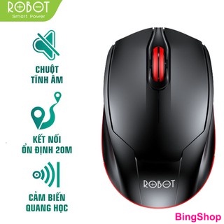Chuột Quang Không Dây 2.4GHz ROBOT M310 - Cảm Biến Quang Học - Khoảng Cách Tín Hiệu 20m - BH 12 TH