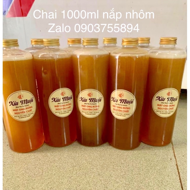 36 Chai Nhựa 1000ml Cao Cấp Nắp Nhôm Dầy Đẹp cổ f 33