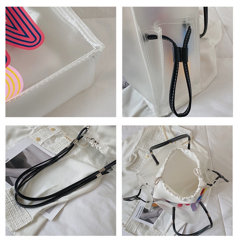 Túi Đeo Chéo Jelly Màu Trong Suốt Thời Trang Xuân Hè 2022 GYLXB246