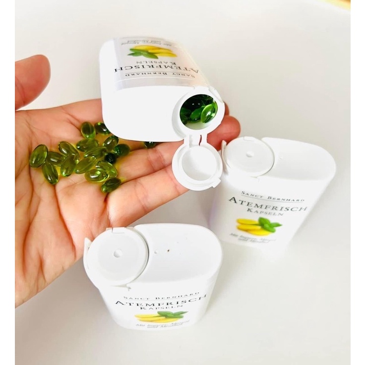 Sanct Berhard -Viên ngậm thơm miệng từ gừng& tinh dầu bạc hà